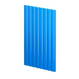 Профнастил С20 1150/1100x0,4 мм эконом, 5015 небесно-синий глянцевый