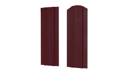 Штакетник Евротрапеция 110x0,5 мм, 3005 винно-красный глянцевый