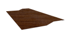 Планка крепёжная фальц 50x17x36 мм, Золотой орех 3D