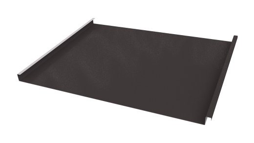 Фальцевая кровля 562/550x0,65 мм, 8019 серо-коричневый глянцевый
