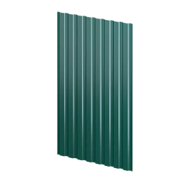 Профнастил С20 1150/1100x0,35 мм, 6005 зеленый мох глянцевый