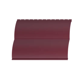 Металлосайдинг Блок хаус 383/355x0,45 мм, 3005 винно-красный матовый