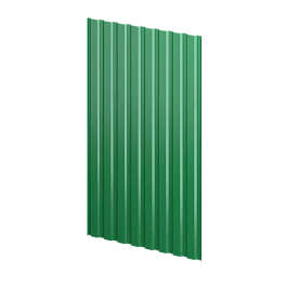Профнастил С20 1150/1100x0,3 мм, 6002 лиственно-зеленый глянцевый