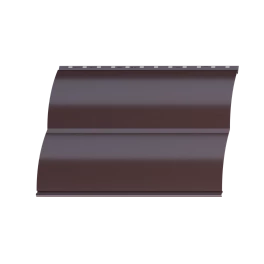 Металлосайдинг Блок хаус 383/355x0,45 мм, 8017 шоколадно-коричневый глянцевый