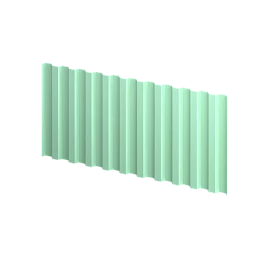 Профнастил С21 1051/1000x0,3 мм, 6019 бело-зеленый глянцевый