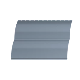 Металлосайдинг Блок хаус 383/355x0,45 мм, 7037 пыльно-серый глянцевый