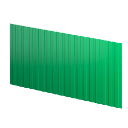 Профнастил С8 1200/1150x0,3 мм, 6029 мятно-зеленый глянцевый