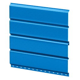 Софит Л-брус перфорированный 264/241x0,45 мм, 5015 небесно-синий глянцевый