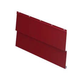 Металлосайдинг Корабельная доска 267/236x0,4 мм, 3011 коричнево-красный глянцевый