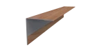 Планка угла наружного 50x50x2000 мм, Золотой орех 3D