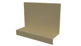 Примыкание боковое фальц 25x65x130 мм, 1014 слоновая кость глянцевый