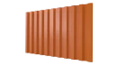 Профнастил С21 1051/1000x0,4 мм, 2011 насыщенный оранжевый глянцевый