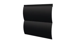 Блок хаус 383/355x0,5 мм, 9005 черный янтарь матовый