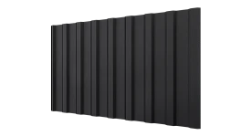 Профнастил С20R 1150/1100x0,5 мм, 9005 черный янтарь матовый