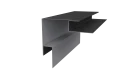 Планка угла наружного сложная Блок-хаус 110x110x2000 мм, Картэн тёмный