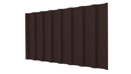 Профнастил С20B 1150/1100x0,5 мм, 8017 шоколадно-коричневый стальной бархат