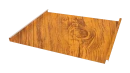 Фальцевая кровля 562/550x0,45 мм, Золотистый дуб 3D