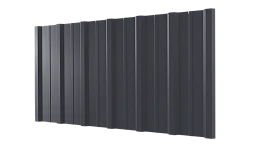 Профнастил НС16 1150/1100x0,7 мм, 7024 графитовый серый глянцевый