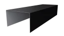 Крышка 40x65x40 мм, 9005 черный янтарь матовый