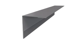 Планка угла наружного 30x30x2000 мм, 7004 сигнальный серый глянцевый