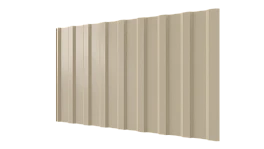 Профнастил С20R 1150/1100x0,45 мм, 1015 св. слоновая кость глянцевый
