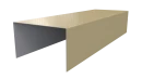 Крышка 40x65x40 мм, 1014 слоновая кость глянцевый