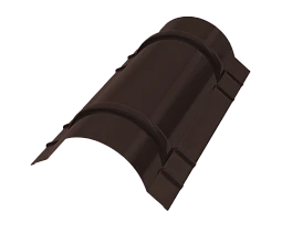 Конёк круглый R110x2000 мм, 8017 шоколадно-коричневый матовый