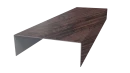 Декоративная накладка 20x60x20 мм, Морёный дуб 3D