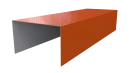Крышка 40x65x40 мм, 2004 оранжевый глянцевый