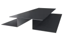 Планка стыковочная сложная Блок-хаус 110x2000 мм, 7024 графитовый серый глянцевый