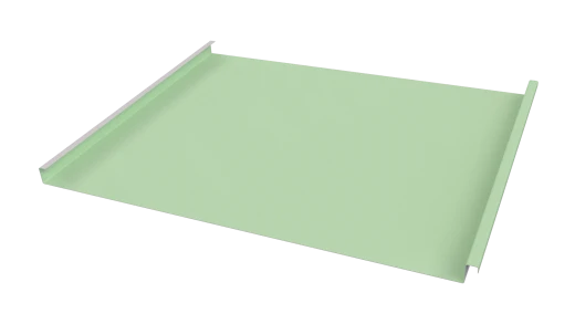 Фальцевая кровля 562/550x0,5 мм, 6019 бело-зеленый глянцевый