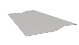 Планка крепёжная фальц 50x17x29 мм, 9003 сигнальный белый глянцевый