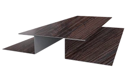 Планка стыковочная сложная 75x2000 мм, Морёный дуб 3D