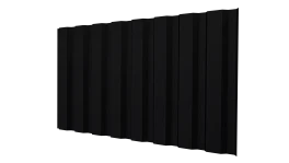 Профнастил С20A 1150/1100x0,5 мм, 9005 черный янтарь стальной бархат