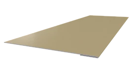 Планка завершающая 65x2000 мм, 1014 слоновая кость глянцевый