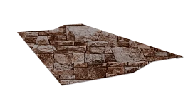 Планка крепёжная фальц 50x17x30 мм, Дикий камень