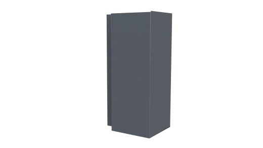 Планка угла наружного сложная Блок-хаус 110x110x2000 мм, 7011 железно-серый глянцевый