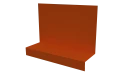 Примыкание боковое фальц 25x65x130 мм, 2004 оранжевый глянцевый