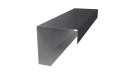 Декоративная накладка угловая 20x60x60x20 мм, 7024 графитовый серый глянцевый