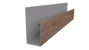 Планка П-образная 30x20x2000 мм, Орех 3D