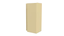 Планка угла наружного сложная Блок-хаус 110x110x2000 мм, 1014 слоновая кость глянцевый