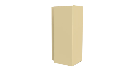 Планка угла наружного сложная 75x75x2000 мм, 1014 слоновая кость глянцевый