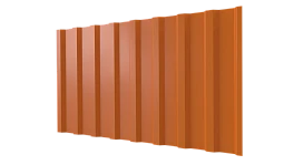 Профнастил С20B 1150/1100x0,7 мм, 2011 насыщенный оранжевый глянцевый