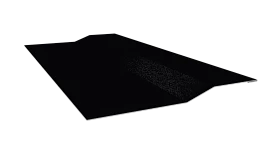 Планка крепёжная фальц 50x17x29 мм, 9005 черный янтарь глянцевый