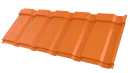 Профиль Пегас 1195/1130x0,4 мм, 2011 насыщенный оранжевый глянцевый