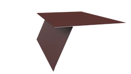 Планка карнизная фальц 130x80 мм, 3009 оксид красный матовый