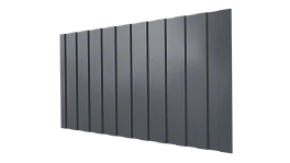 Профнастил С8 1200/1150x0,3 мм, 7011 железно-серый глянцевый