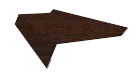 Планка примыкания в штробу 20x60x10 мм, Античный дуб 3D