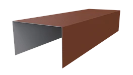 Крышка 40x65x40 мм, 8004 медно-коричневый матовый