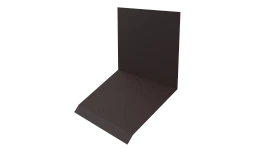 Планка примыкания верхняя к стене фальц 150x130x20 мм, 8017 шоколадно-коричневый стальной бархат